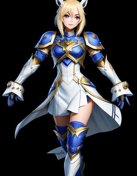 Light European Girl Character in Cute Art Style