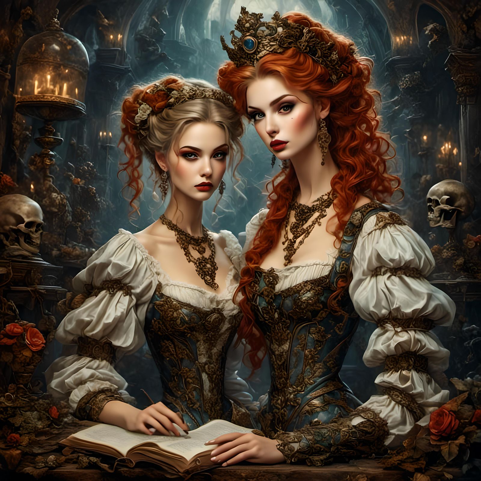 Cyberpunk Warrior Queens of the Desert Sun