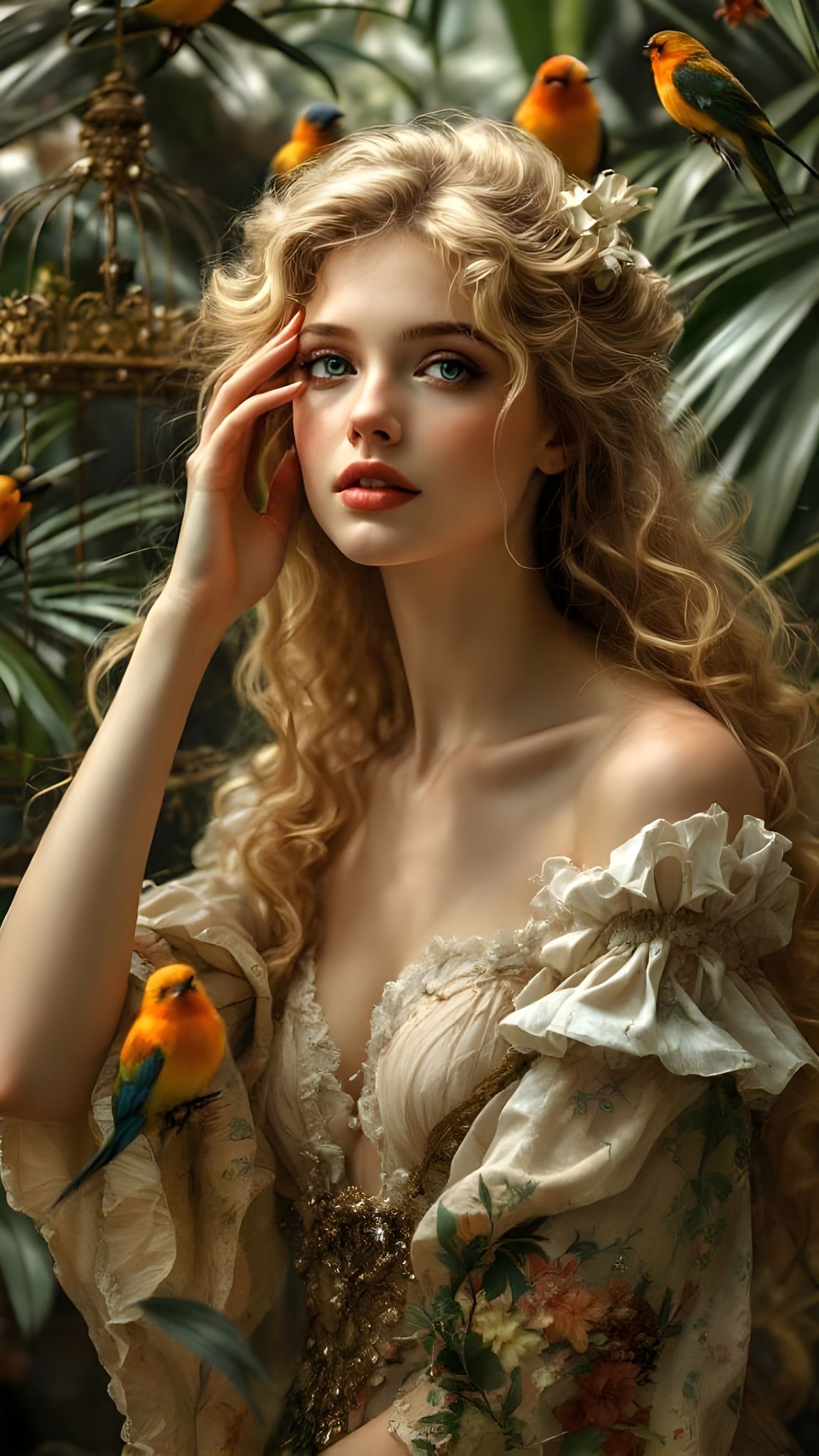 Ethereal Edwardian Beauty in Pre Raphaelite Splendor