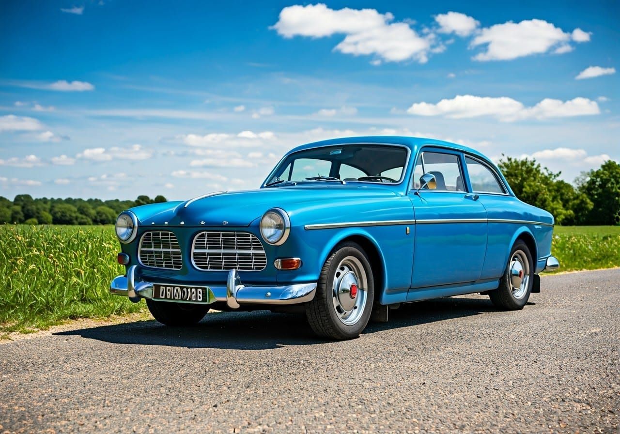 Volvo Amazon 122 in Japanese Anime Style