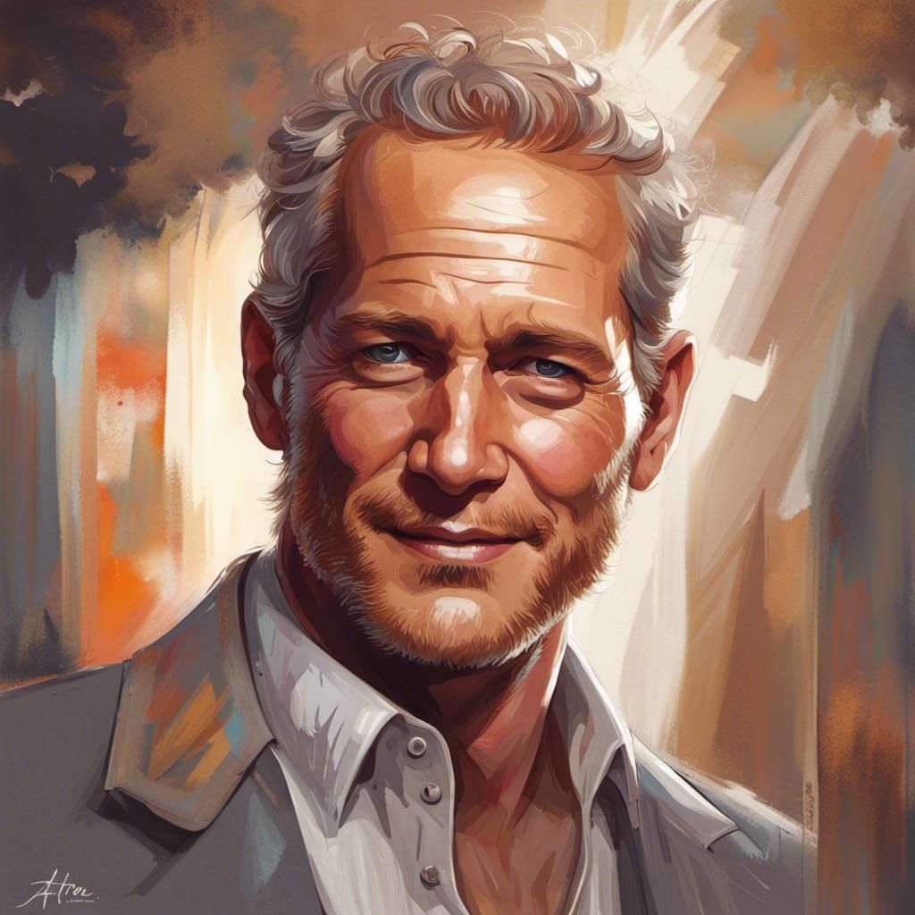 Handsome Man Portrait with Dynamic Lighting