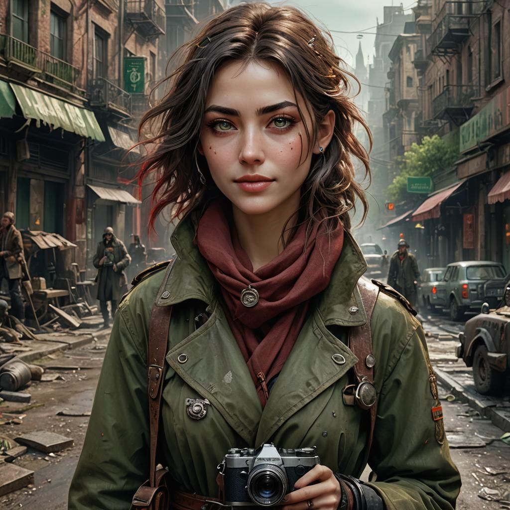 Post-Apocalyptic Reporter Portrait in Unreal Engine 5