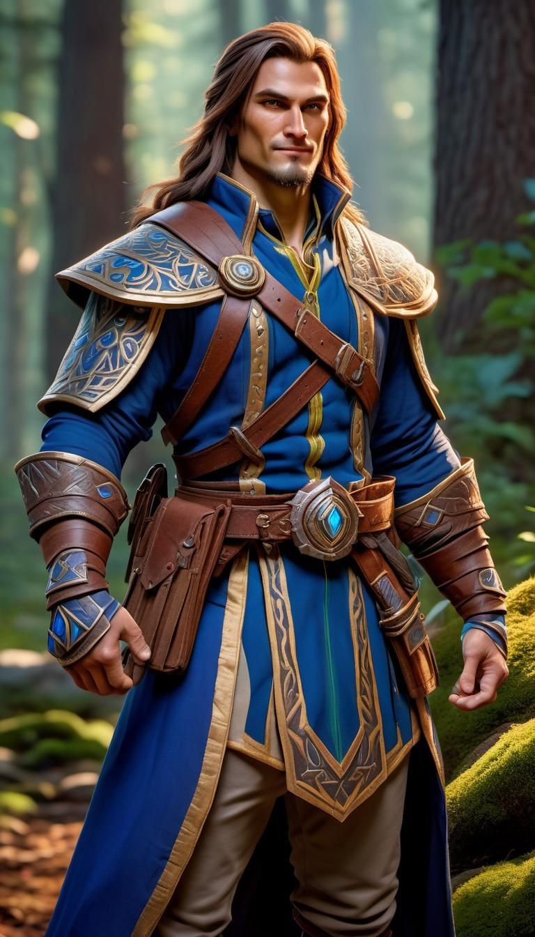 Young Ranger in Royal Clothes, Warcraft Style