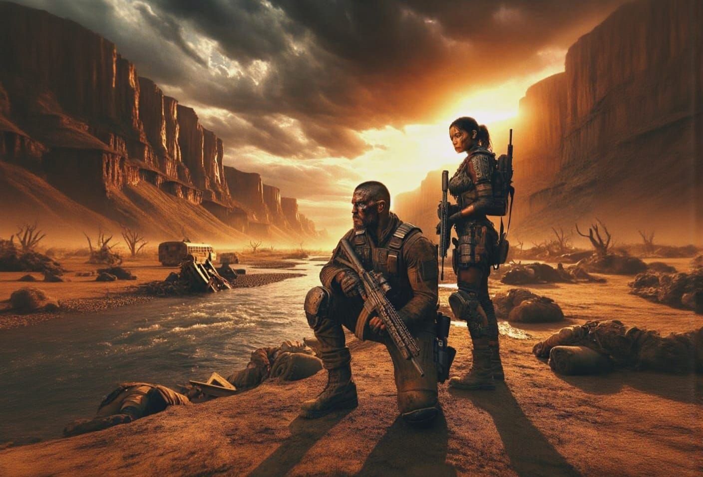 Sunrise in the canyon