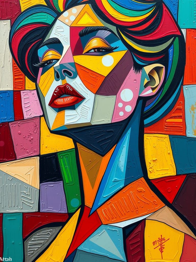 Cubist portrait