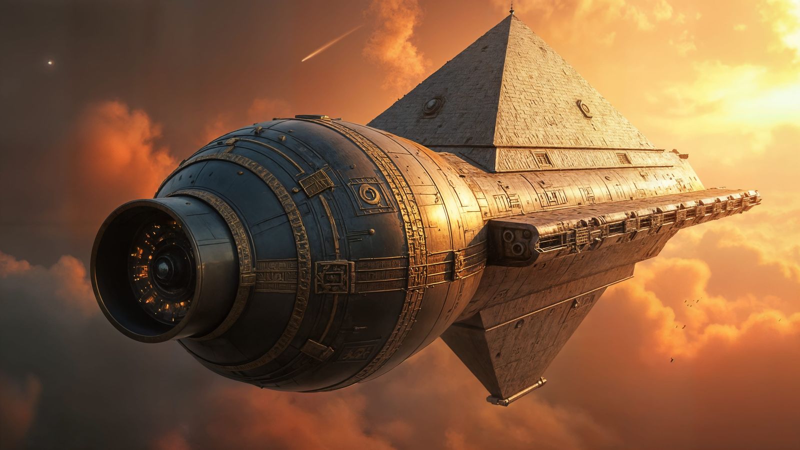 Majestic Space Cannon Concept Art in Hyperrealistic Style