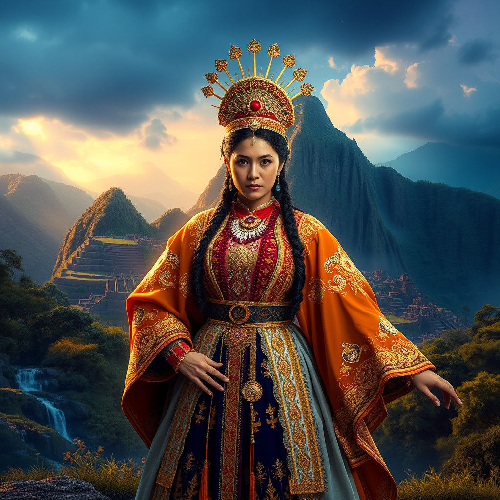 Peruvian Governor in Inca City, Fantasy Concept Art