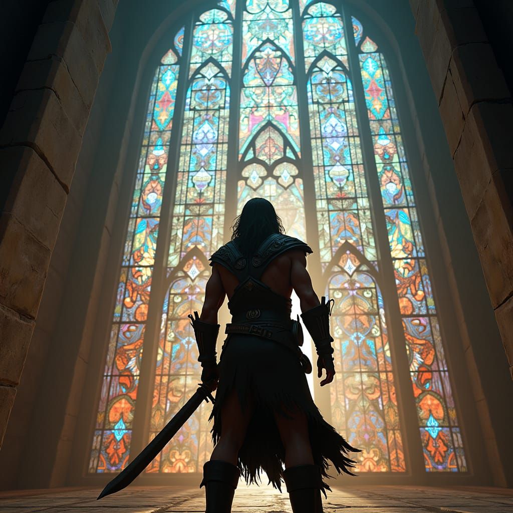 Conan the Barbarian and Stained Glass Castle