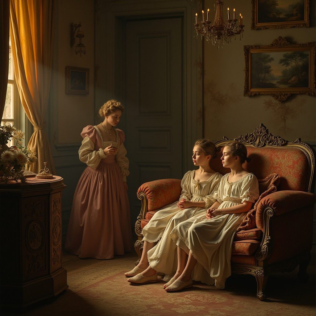 Regal Scene in 18th Century Style