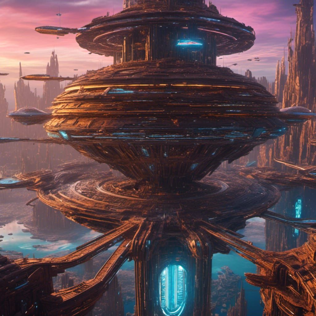 Star Trek Scene in Murraypunk Style