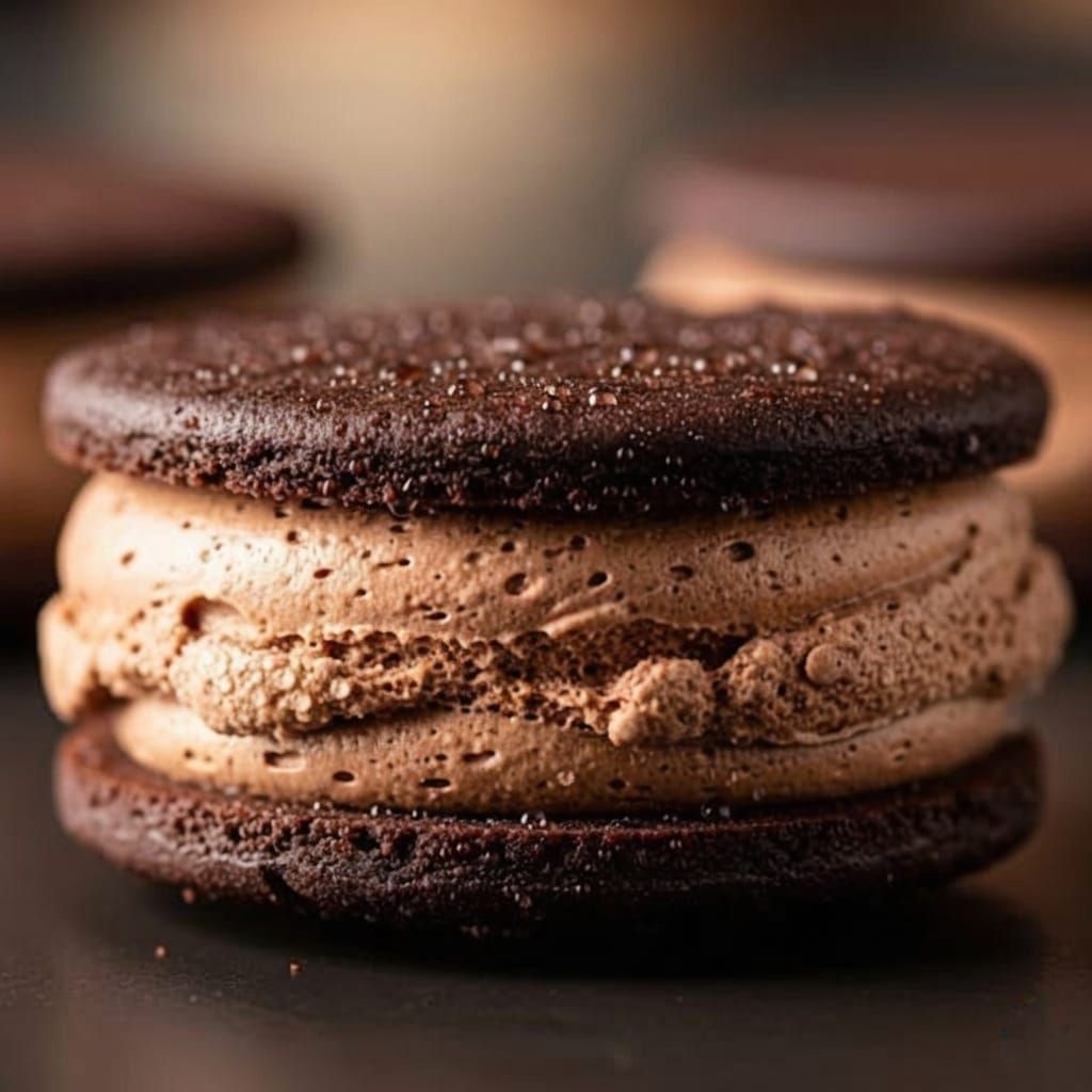 Frozen Mousse Between Cookies