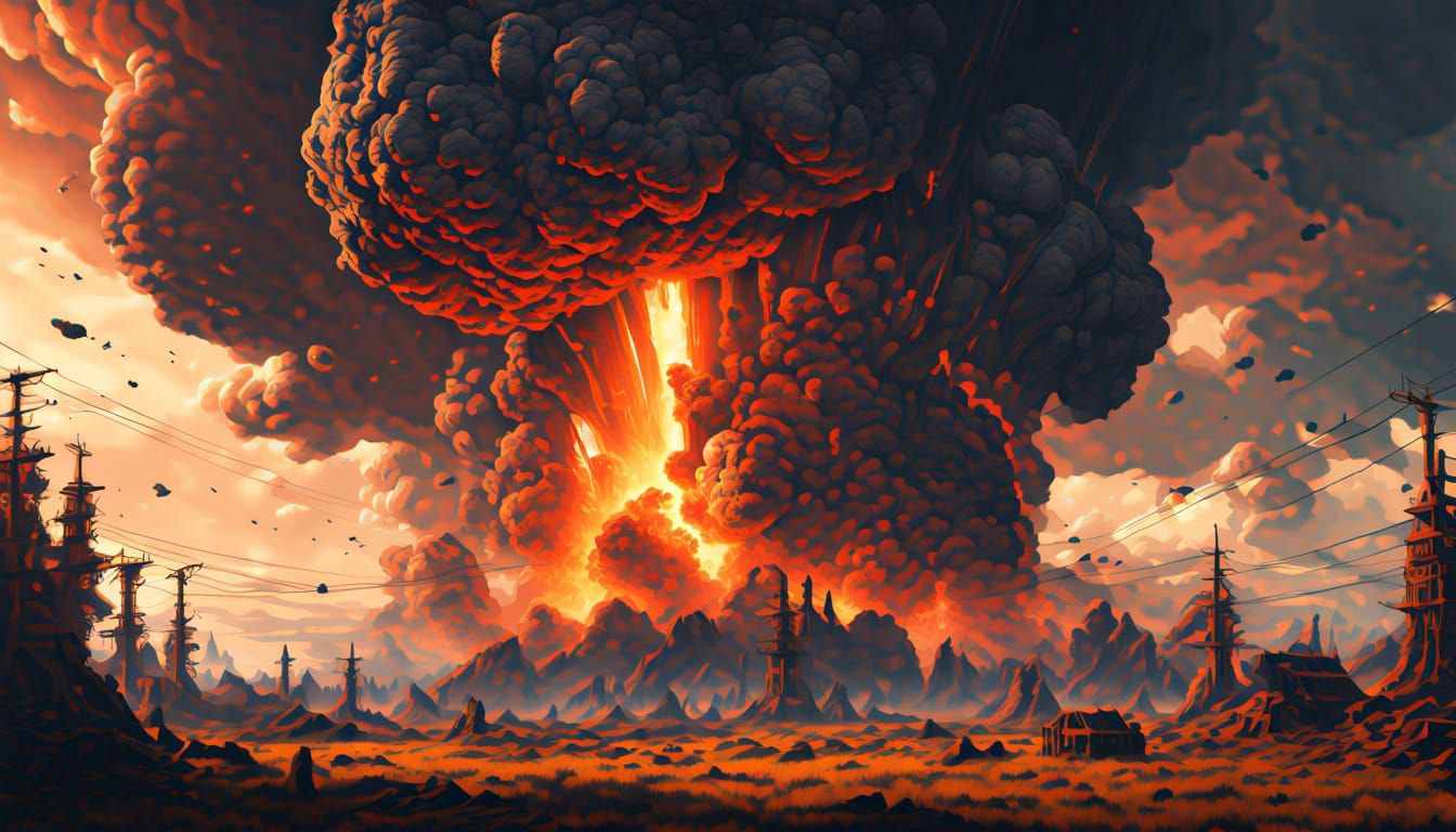 Asteroid Apocalypse in a Cinematic, Realistic Style