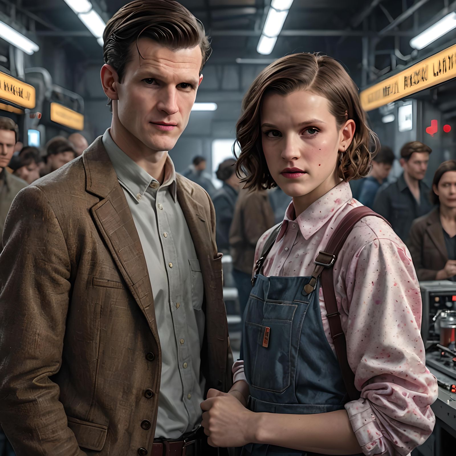 Matt Smith and Millie Bobby Brown: Digital Art