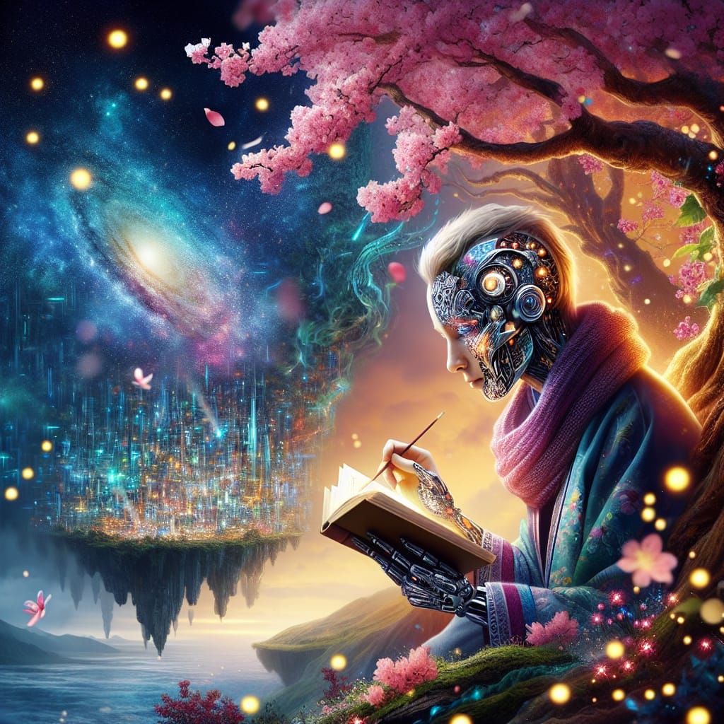 Cybernetics mixed with nature a new creation to share our wo...