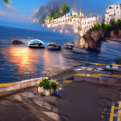 Picturesque View of the Amalfi Coast