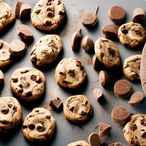 Hyperrealistic Photo of Keebler Chocolate Chip Cookies