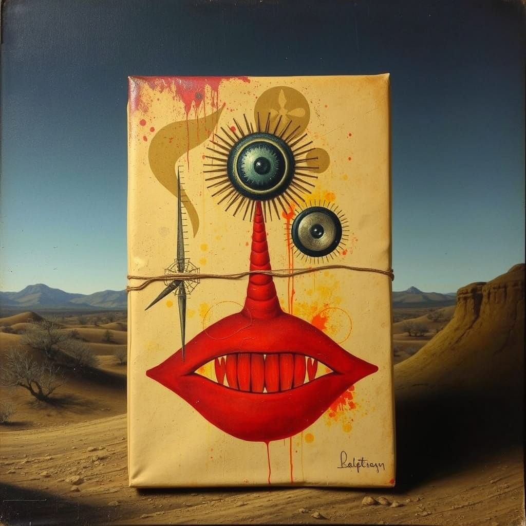 Surreal Textured Package by Max Ernst Style