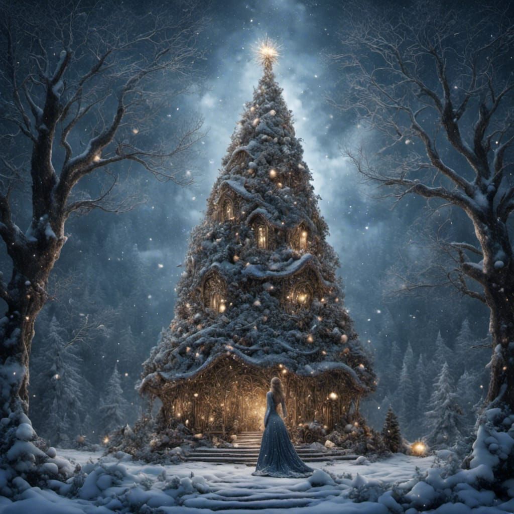 Christmas tree house