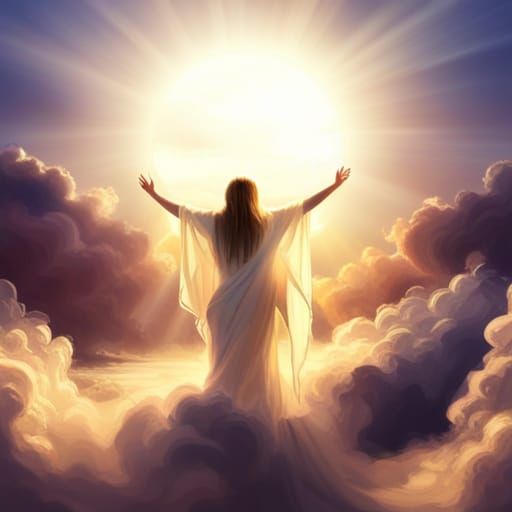 Demonic Figure in Divine Light