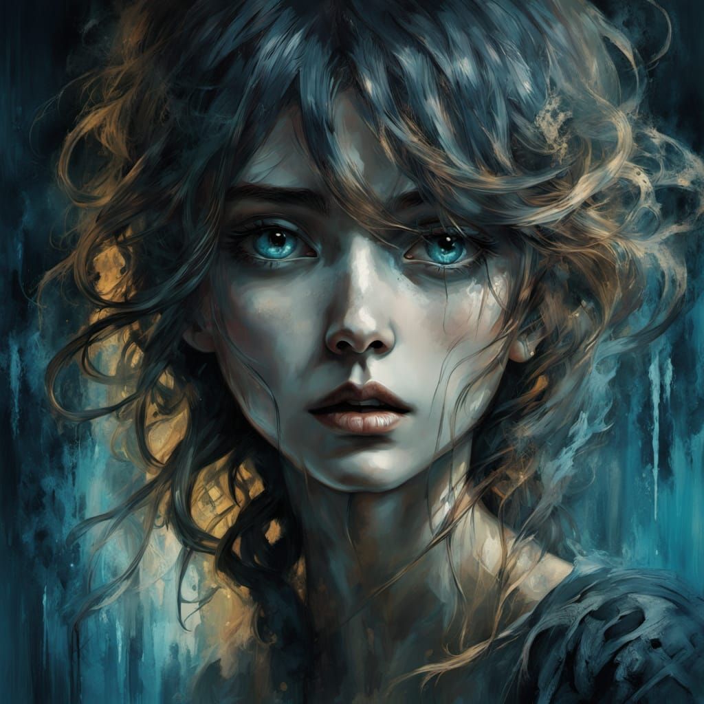 Anime-Inspired Girl with Unsettling Aura