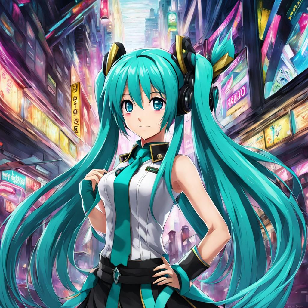 Anime Hatsune Miku Illustration