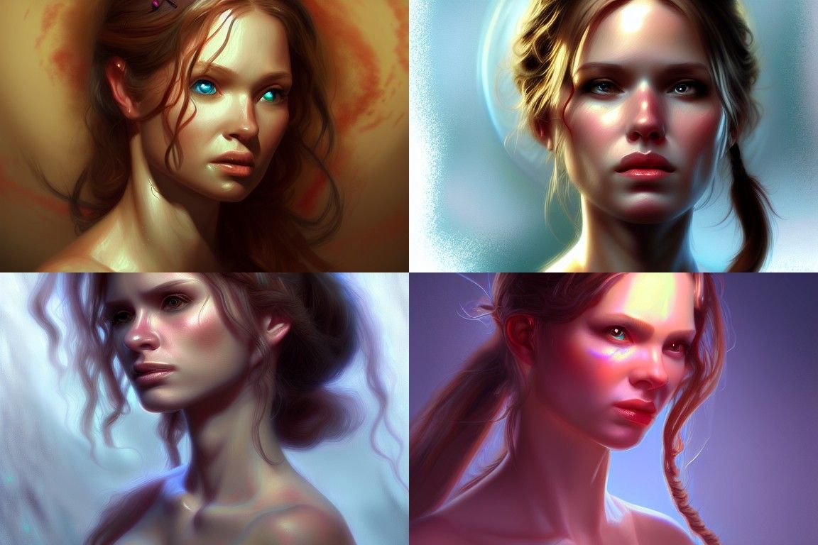 Pregnant Woman at Island Party: Realistic Digital Art