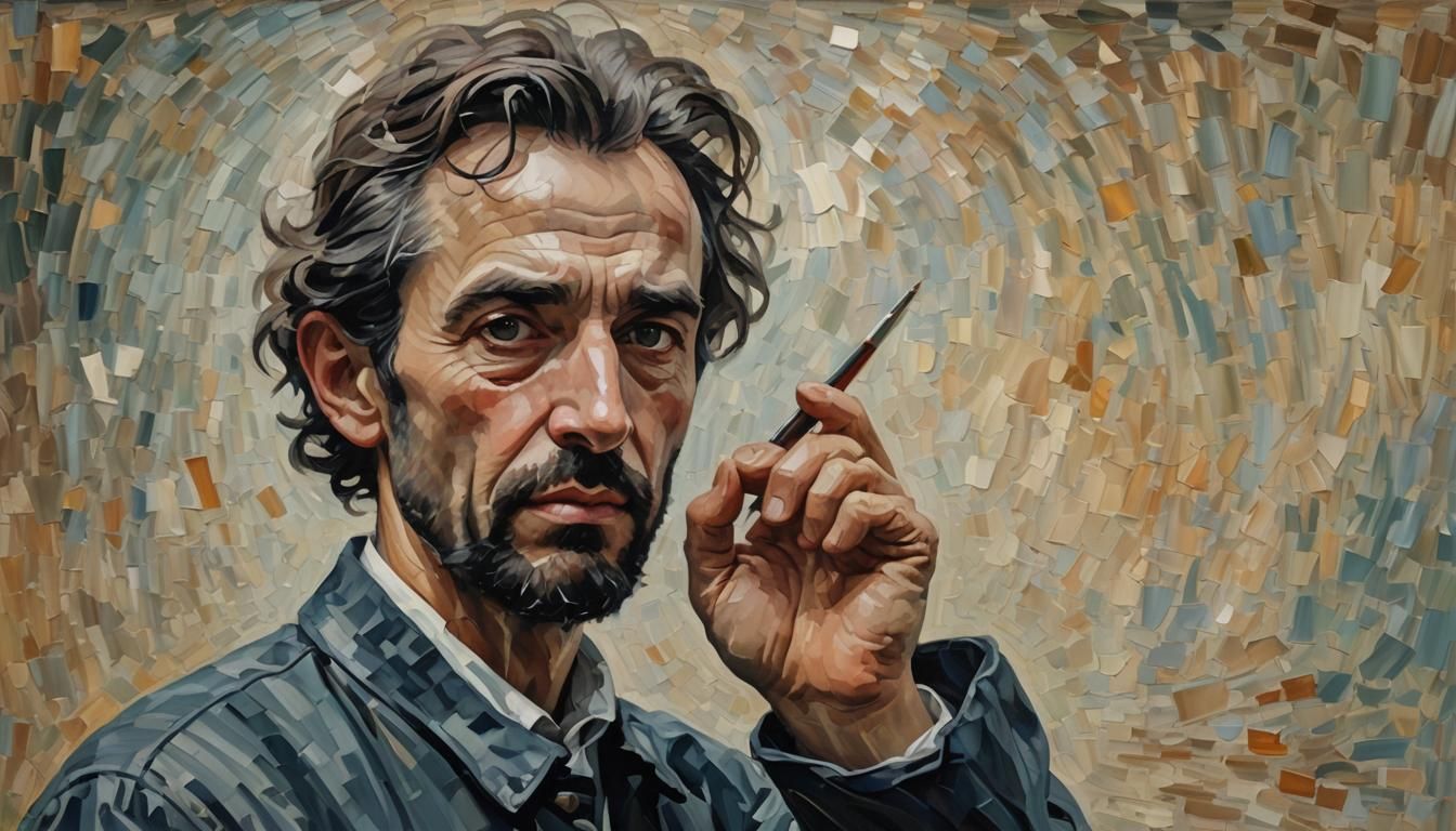 Impressionistic Portrait of a Selfish Person