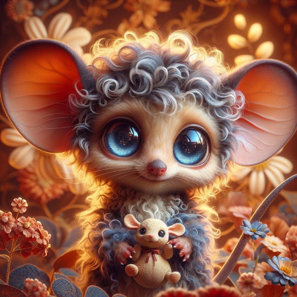 Abstract Floral Arrangement in Bloom