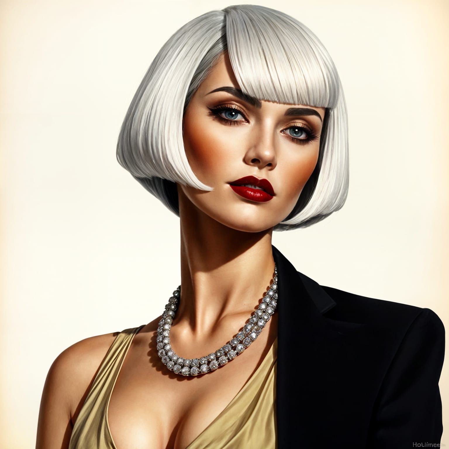 Elegant Art Deco Woman, Tamara de Lempicka Style