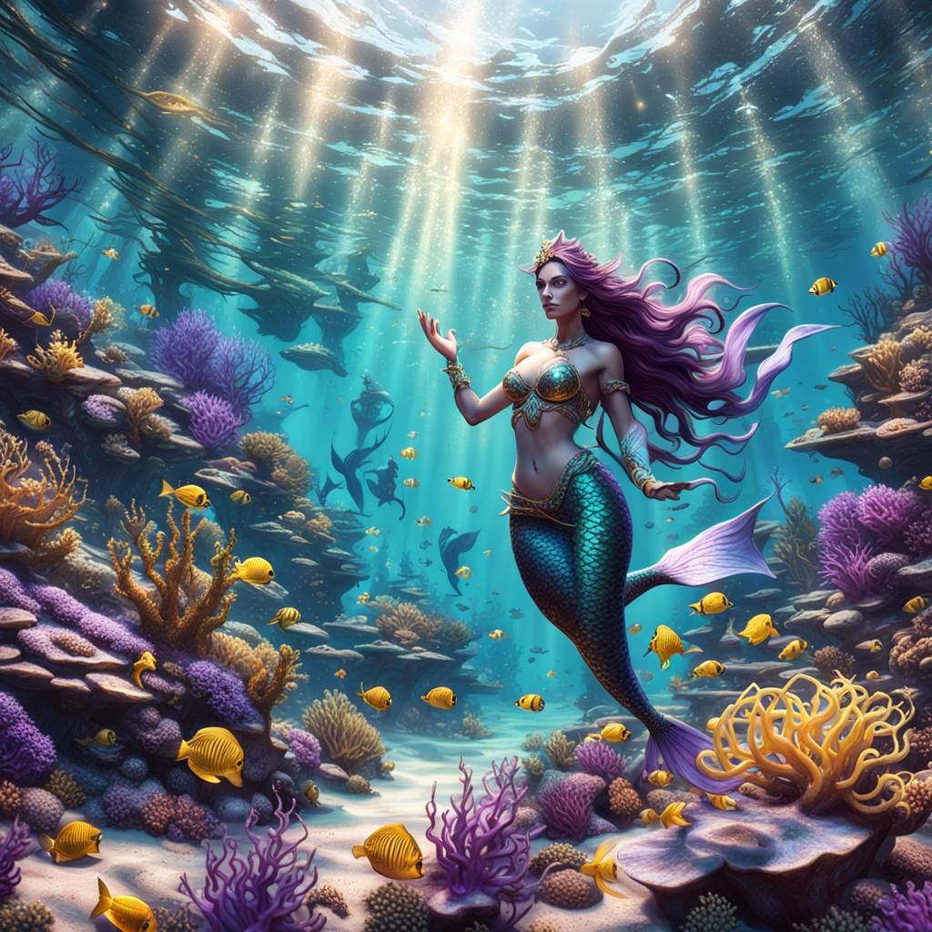 Mermaids in Reef: A Dark Fantasy Concept