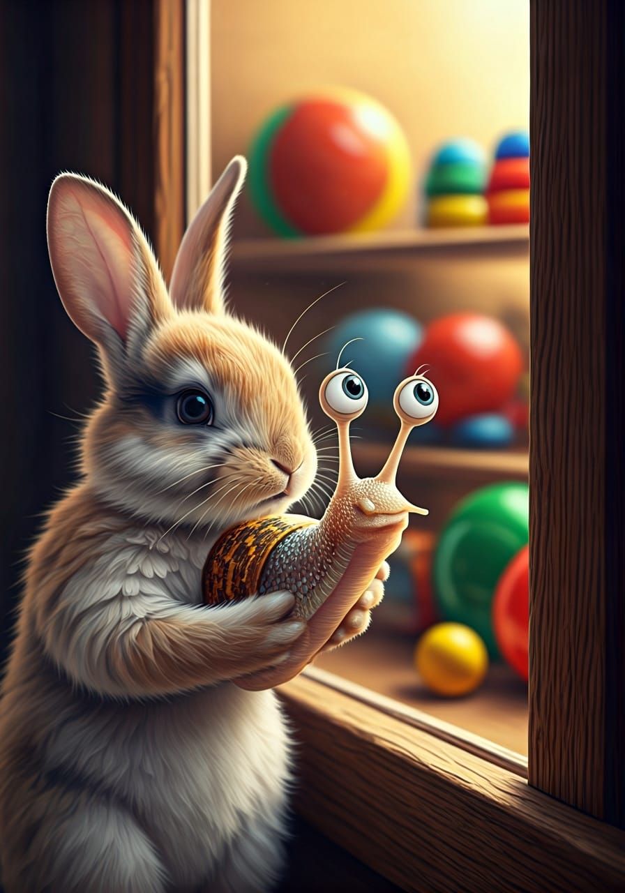Rabbit and Snail Discover Toy Shop