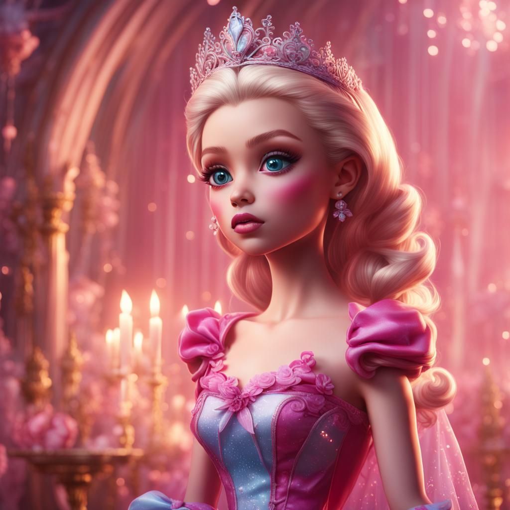 Girly Boy as Barbie Princess: Fantasy Concept Art