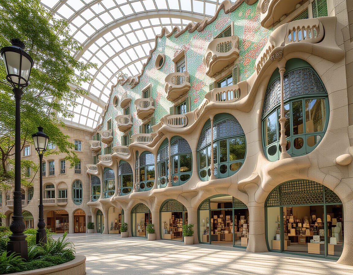 Biophilic Art Inspired by Gaudí Architecture