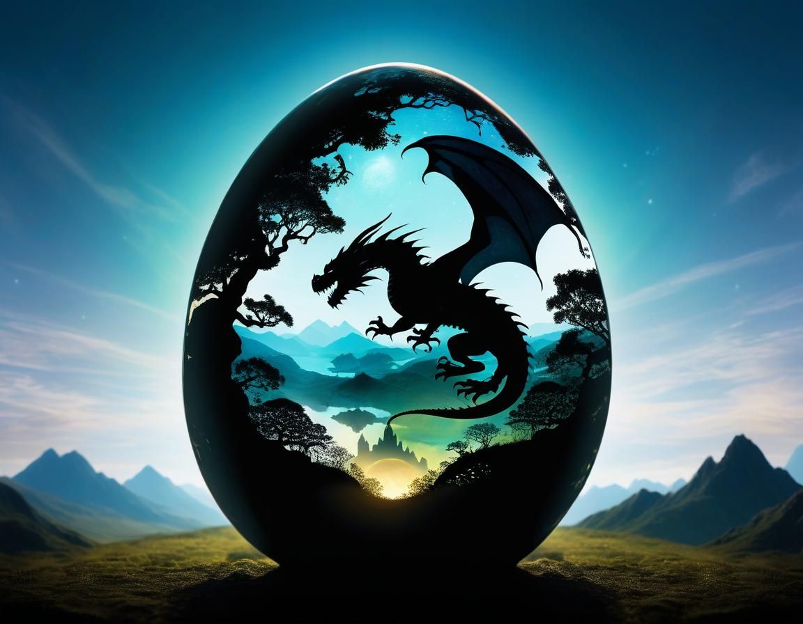 Magical Dragon World Behind Dragon Egg