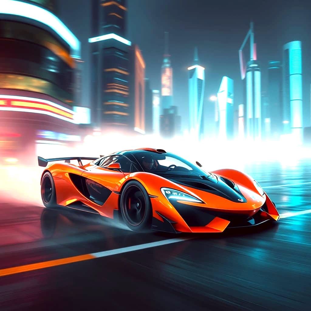 McLaren Sports Car: Digital Rendering