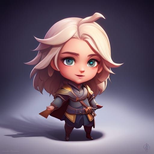 Detailed Chibi Portrait in Artgerm Style