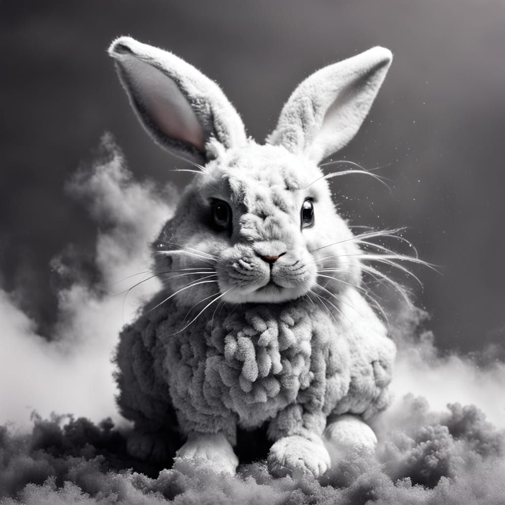 Dust Bunny: A Fluffy Cloud Creation