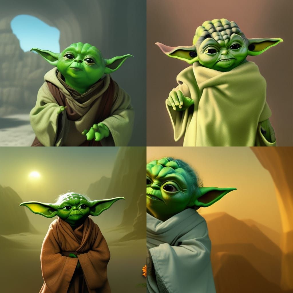 Yoda Yodeling: 3D Rendered Concept Art