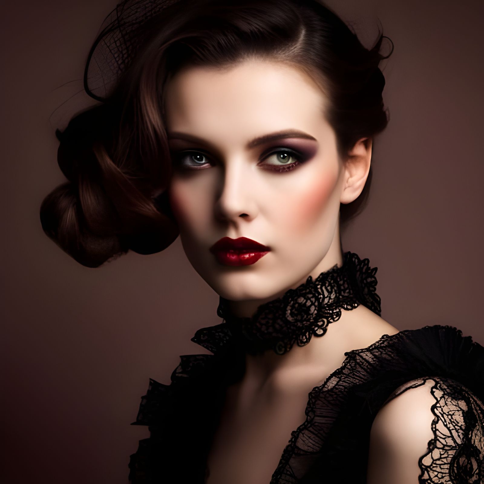 Victorian Vampire in Lace: Beauty and Allure