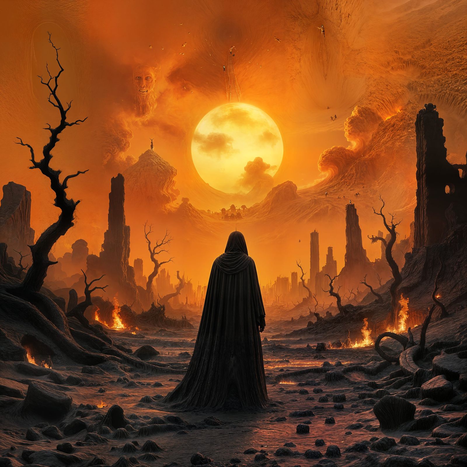 Hyperrealistic Depiction of Hell