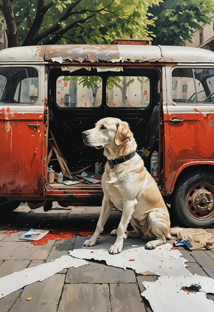 Dramatic Impasto Painting with Deep Texture