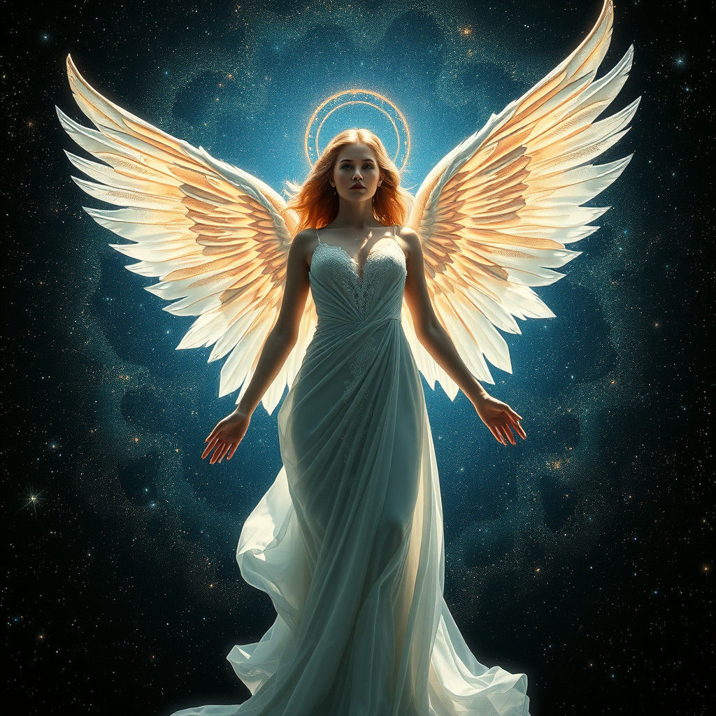 Cosmic Winged Angel in Elastic Reality