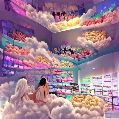 Ethereal Skyscape in Pastel Colors