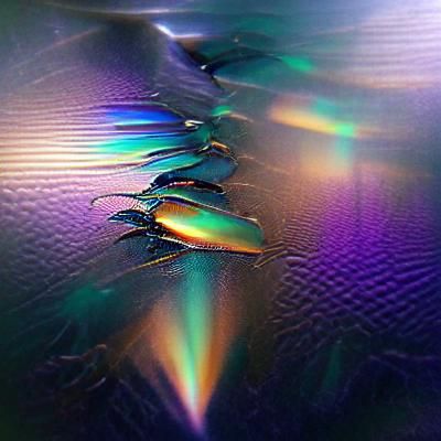 Abstract Iridescent Color Spectrum