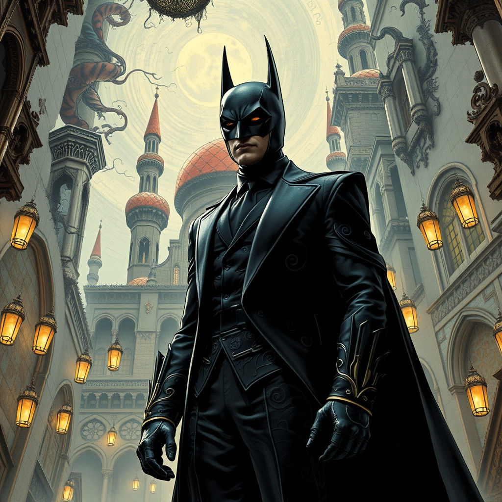 Turkish Folk Batman in Ottoman-Gothic Dreamscape