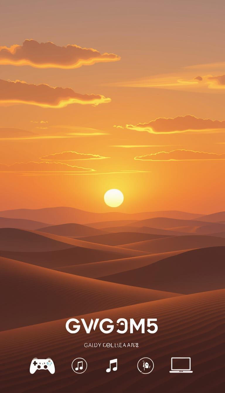 Warm Sunset Digital Matte Wallpaper for Mobile
