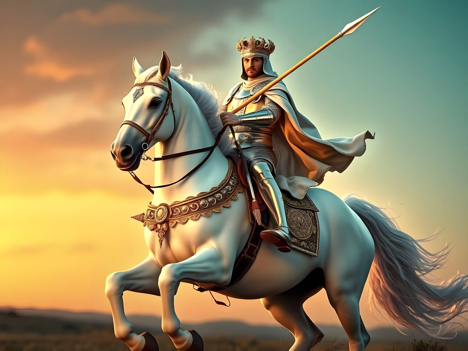 Four Horsemen: Apocalypse in Vibrant Hyperdetailed Style