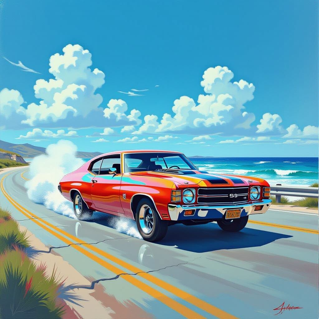 1971 Chevrolet Chevelle SS on Coastal Highway