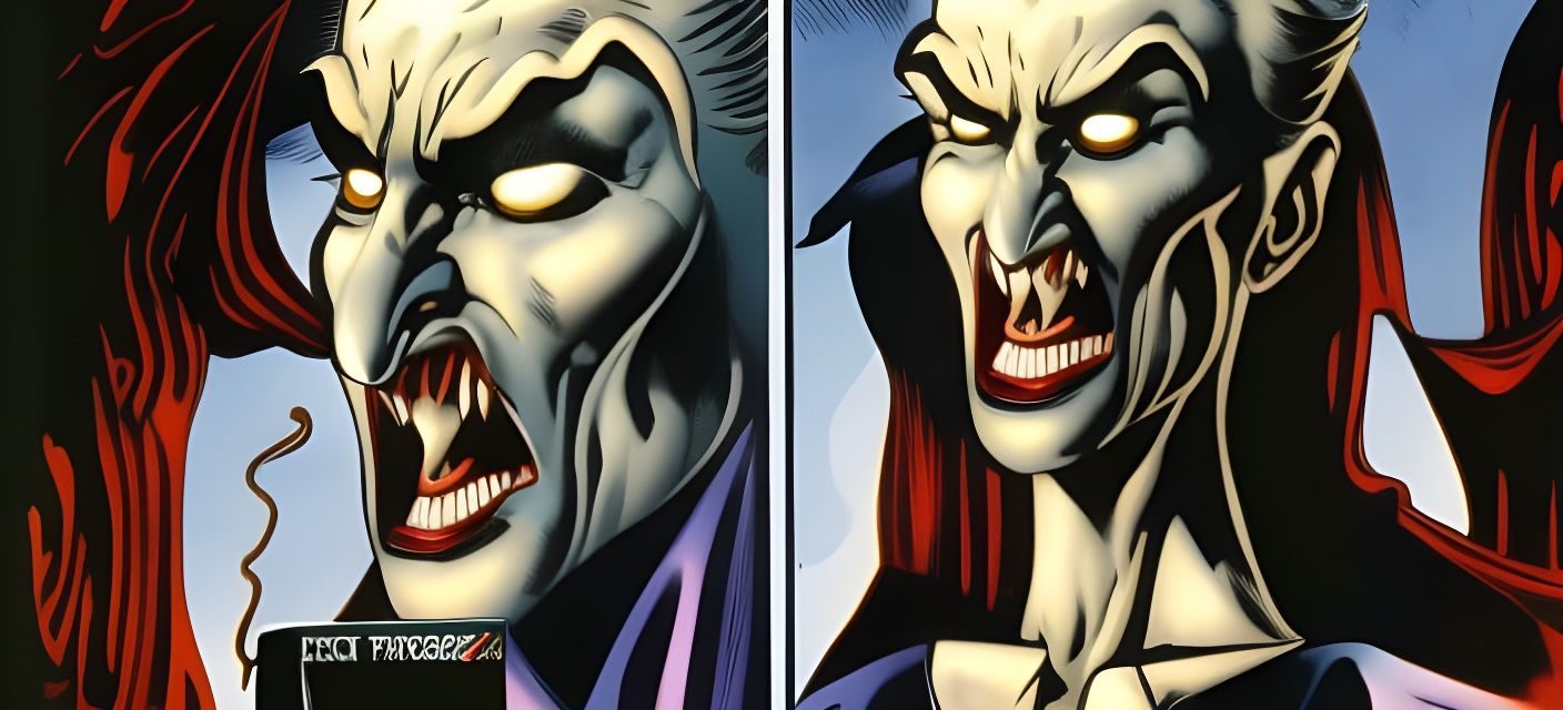 Vampire Portrait in Fantasy Art Style