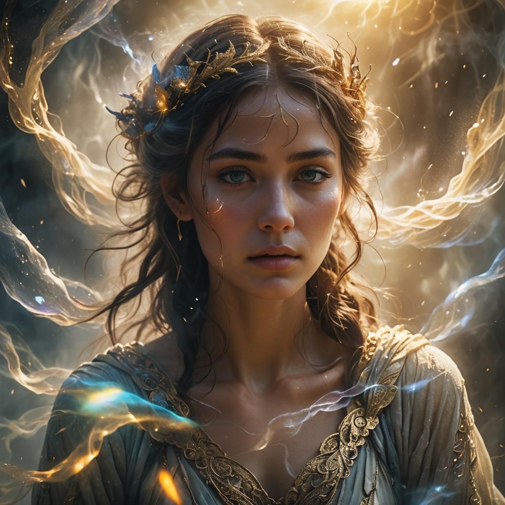 Ethereal Fantasy Portrait in Dreamy Soft Focus